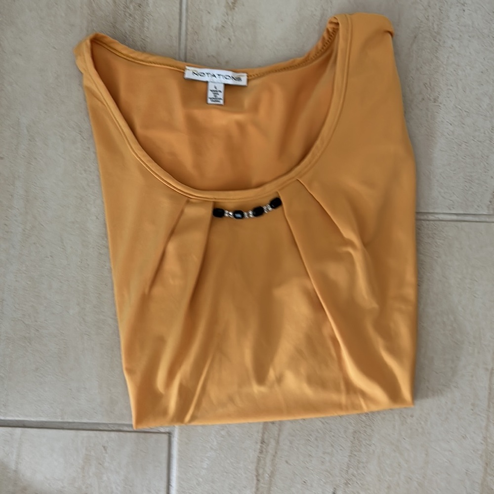 Notations gold polyester ladies blouse